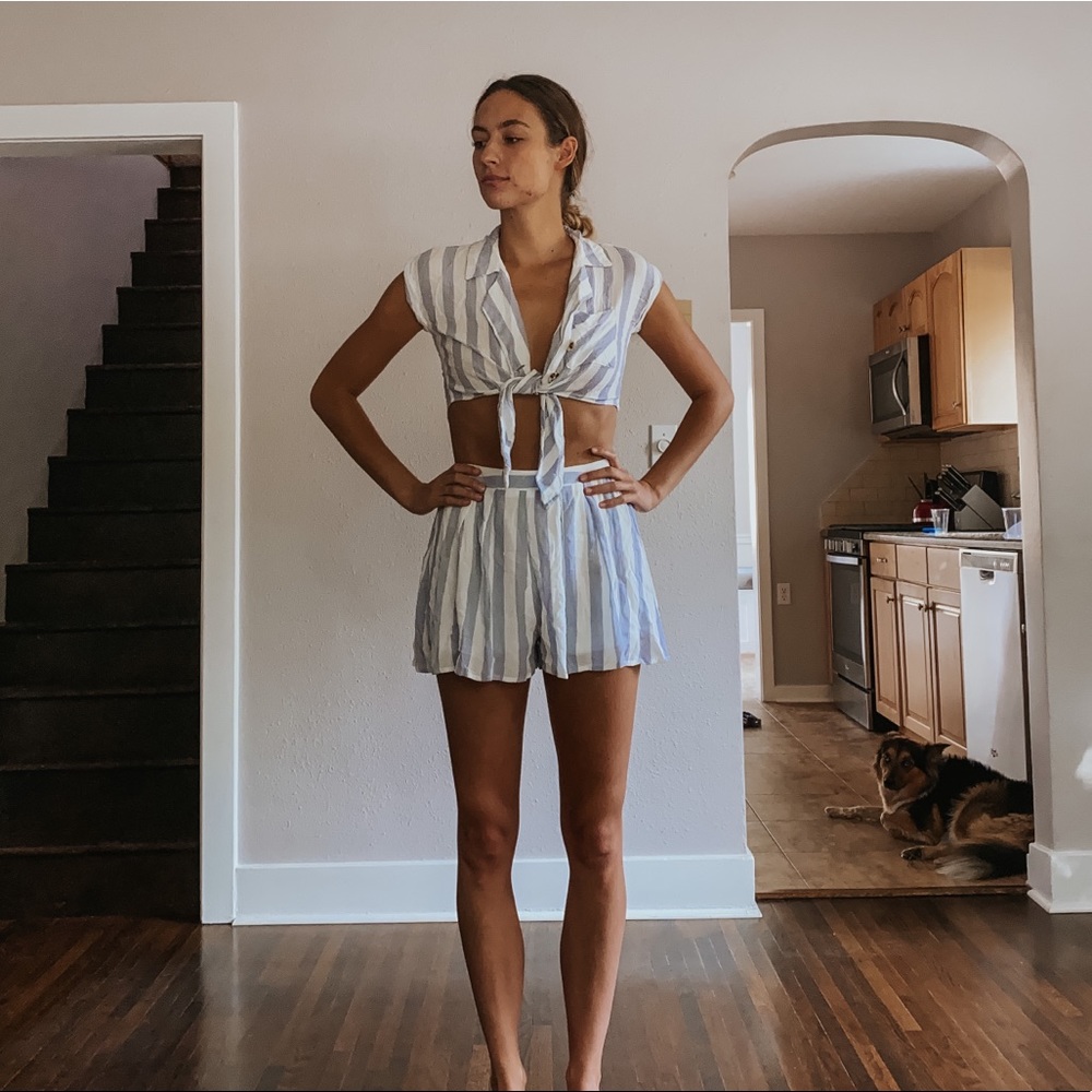 Striped Two Piece Set